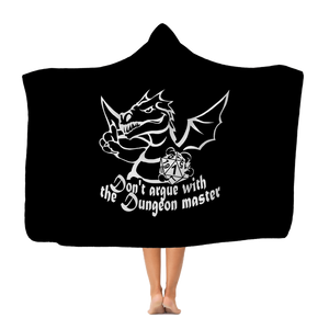 Don't Argue With The DM Fantasy RPG Dice Hooded Blanket | Dungeon Master | Tabletop RPG | Tabletop Games | RPG Blanket | Role Playing Game Hooded Blanket Don't Argue With The DM Fantasy RPG Dice Hooded Blanket | Dungeon Master | Tabletop RPG | Tabletop Games | RPG Blanket | Role Playing Game Hooded Blanket