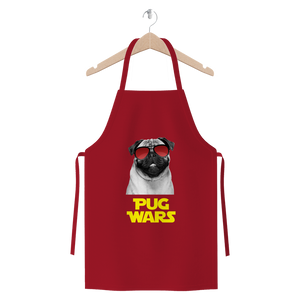 Pug Wars Return Of The Pug ﻿Premium Jersey Apron Pug Wars Return Of The Pug ﻿Premium Jersey Apron