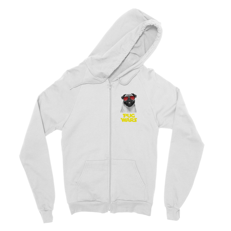 Pug Wars Return Of The Pug ﻿Classic Adult Zip Hoodie