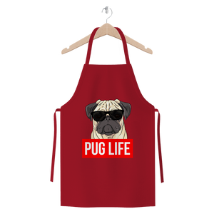 Pug Life - Pug Lover ﻿Premium Jersey Apron Pug Life - Pug Lover ﻿Premium Jersey Apron