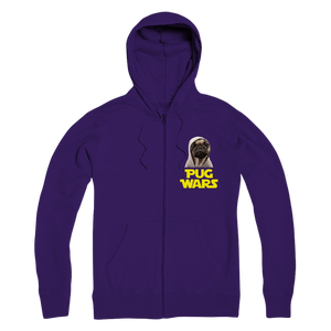 Pug Wars The Last Pug ﻿Premium Adult Zip Hoodie Pug Wars The Last Pug ﻿Premium Adult Zip Hoodie