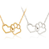 Dog Cat Pet Paw Footprint Necklaces dog necklace, cat necklace