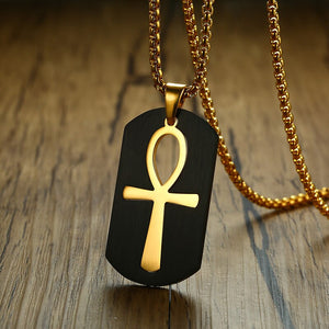 Removable Ankh Cross Necklace egyptian necklace, ankh necklace, nefertiti necklace, eye of horus necklace