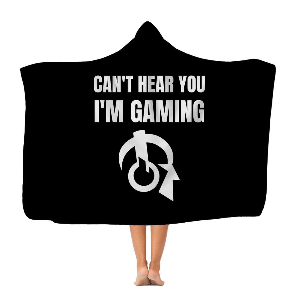 Can't Hear You I'm Gaming Classic Adult Hooded Blanket