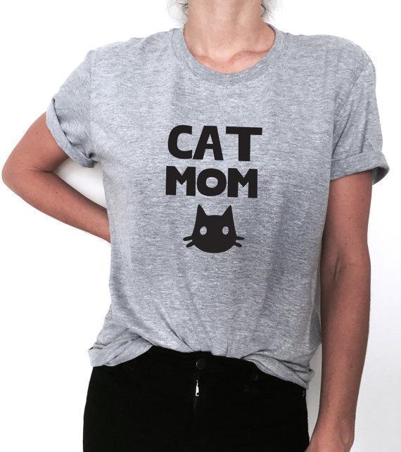 cat mom shirt, cat mom tshirt, cat mom tee shirt,