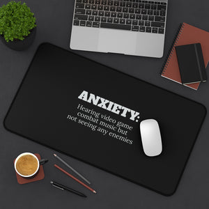 ANXIETY: Hearing Video Game Combat Music But Not Seeing Any Enemies RPG Fantasy Gaming Gamer Desk Mat | RPG Fantasy Mouse Mat | Gaming Gamer Mouse Pad ANXIETY: Hearing Video Game Combat Music But Not Seeing Any Enemies RPG Fantasy Gaming Gamer Desk Mat | RPG Fantasy Mouse Mat | Gaming Gamer Mouse Pad