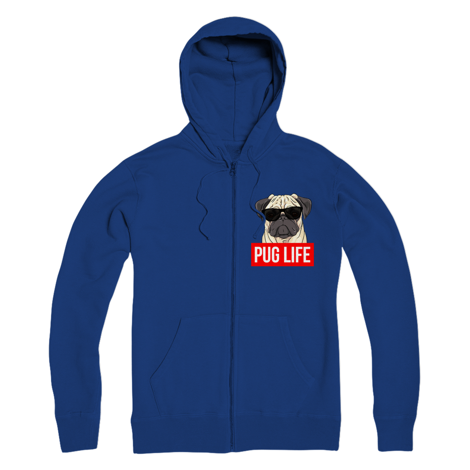 Pug Life - Pug Lover ﻿Premium Adult Zip Hoodie