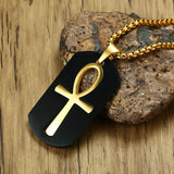 Removable Ankh Cross Necklace egyptian necklace, ankh necklace, nefertiti necklace, eye of horus necklace