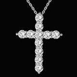 Silver Cross Necklace cross necklace, mens cross necklace, cross necklace for women