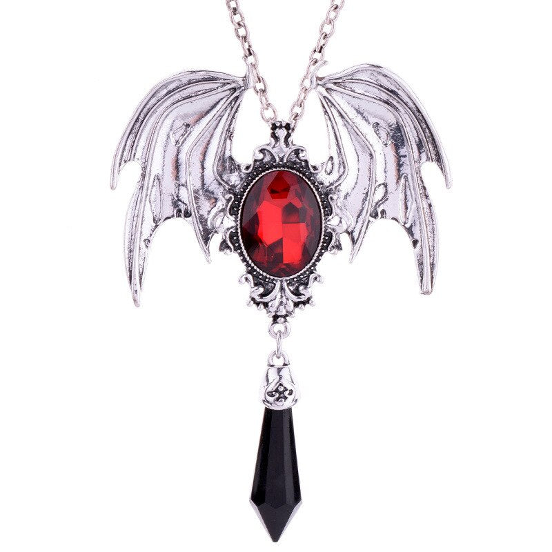 vampire necklace, bat necklace