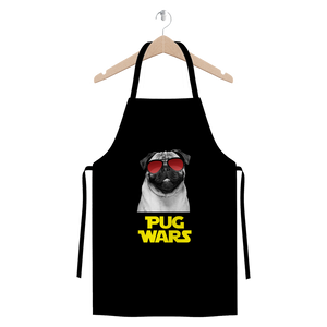 Pug Wars Return Of The Pug ﻿Premium Jersey Apron Pug Wars Return Of The Pug ﻿Premium Jersey Apron
