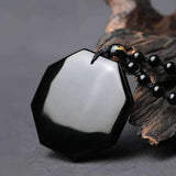 Yin & Yang Obsidian Necklace Yin & Yang Obsidian Necklace