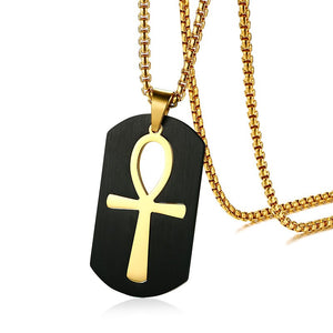 Removable Ankh Cross Necklace egyptian necklace, ankh necklace, nefertiti necklace, eye of horus necklace