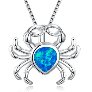 Blue Opal Sea Turtle Pendant Necklace Blue Opal Sea Turtle Pendant Necklace