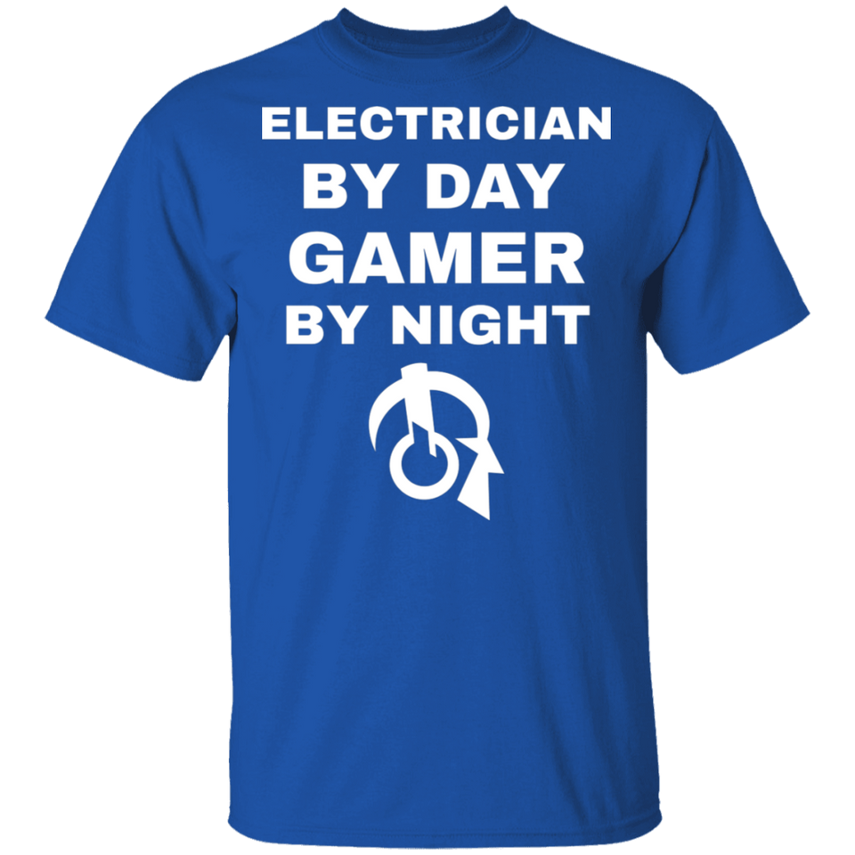 Electrician By Day Gamer By Night T-Shirt