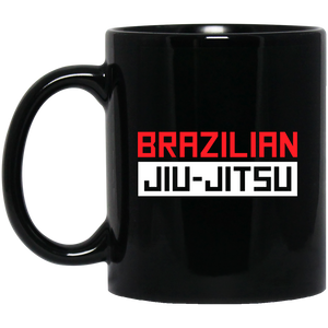 Brazilian Jiu Jitsu Logo BJJ 11 oz. Black Mug Brazilian Jiu-Jitsu BJJ Brazilian Jiu Jitsu Coffee Mug