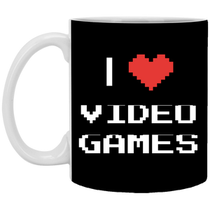 I Love Video Games 11 oz. White Mug I Love Video Games 11 oz. White Mug