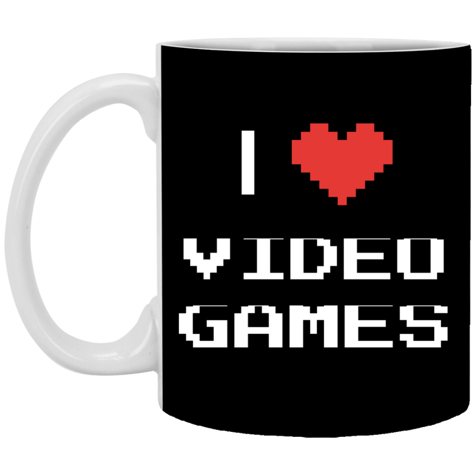I Love Video Games 11 oz. White Mug