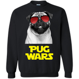 Pug Wars Return Of The Pug Crewneck Pullover Sweatshirt  8 oz. Pug Wars Return Of The Pug Crewneck Pullover Sweatshirt  8 oz.