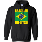 Brazilian Jiu Jitsu Flag BJJ Pullover Hoodie 8 oz. Brazilian Jiu-Jitsu BJJ Brazilian Jiu Jitsu Hoodie