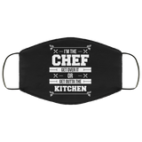 I'm The Chef Get Over It Or Get Outta The Kitchen - Chef Face Mask I'm The Chef Get Over It Or Get Outta The Kitchen - Chef Face Mask