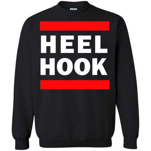 Brazilian Jiu Jitsu Heel Hook BJJ Crewneck Pullover Sweatshirt  8 oz.