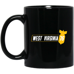 West Virginia 76 RPG Video Game 11 oz. Black Mug West Virginia 76 RPG Video Game 11 oz. Black Mug