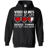 Video Games Ruined My Life - Video Gaming Pullover Hoodie 8 oz. Video Games Ruined My Life - Video Gaming Pullover Hoodie 8 oz.