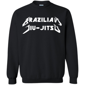 Brazilian Jiu Jitsu Metal BJJ Crewneck Pullover Sweatshirt  8 oz.