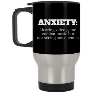 ANXIETY: Hearing Video Game Combat Music But Not Seeing Any Enemies RPG Travel Mug | Video Game Coffee Mug | Gaming Video Game Stainless Travel Mug ANXIETY: Hearing Video Game Combat Music But Not Seeing Any Enemies RPG Travel Mug | Video Game Coffee Mug | Gaming Video Game Stainless Travel Mug