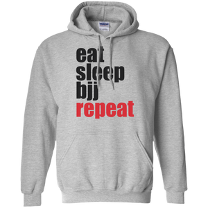 Eat Sleep BJJ Repeat Brazilian Jiu Jitsu Pullover Hoodie 8 oz. Brazilian Jiu-Jitsu BJJ Brazilian Jiu Jitsu Hoodie