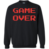 Game Over Retro Classic Video Gaming Crewneck Pullover Sweatshirt  8 oz. Game Over Retro Classic Video Gaming Crewneck Pullover Sweatshirt  8 oz.