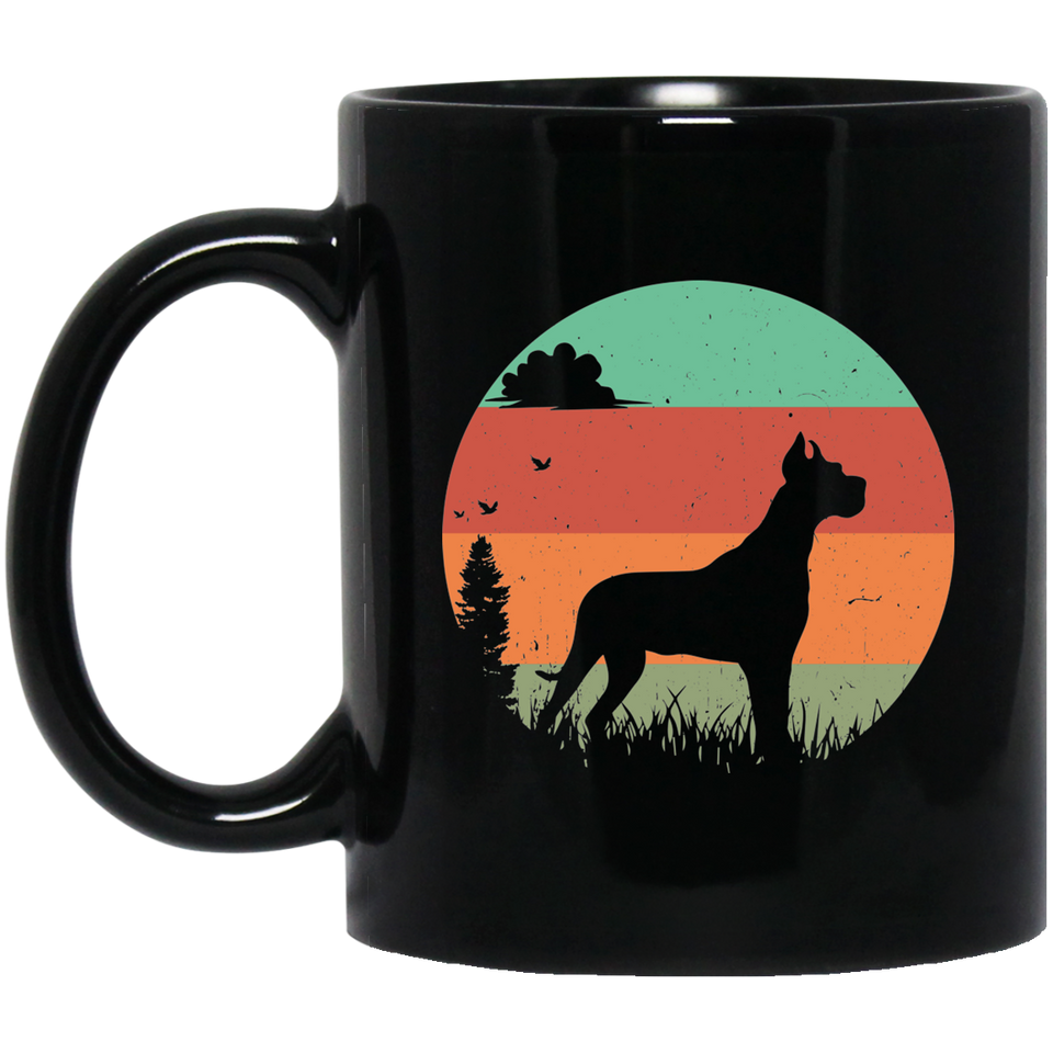 Great Dane Mug | Great Dane Gift | Great Dane 11 oz. Black Mug