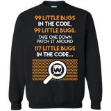 Programmer 99 Little Bugs In The Code Pullover Sweatshirt  8 oz. Programmer web designer web developer software engineer