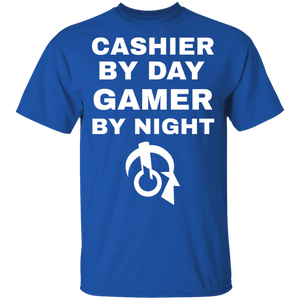 Cashier By Day Gamer By Night T-Shirt Cashier By Day Gamer By Night T-Shirt