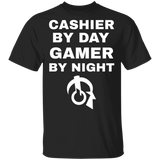 Cashier By Day Gamer By Night T-Shirt Cashier By Day Gamer By Night T-Shirt