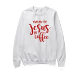 Fueled By Jesus and Coffee Sweatshirt jesus sweatshirt, jesus hoodie, jesus sweater, jesus christ hoodie