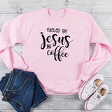 Fueled By Jesus and Coffee Sweatshirt jesus sweatshirt, jesus hoodie, jesus sweater, jesus christ hoodie