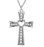 Silver Cross Necklace cross necklace, mens cross necklace, cross necklace for women