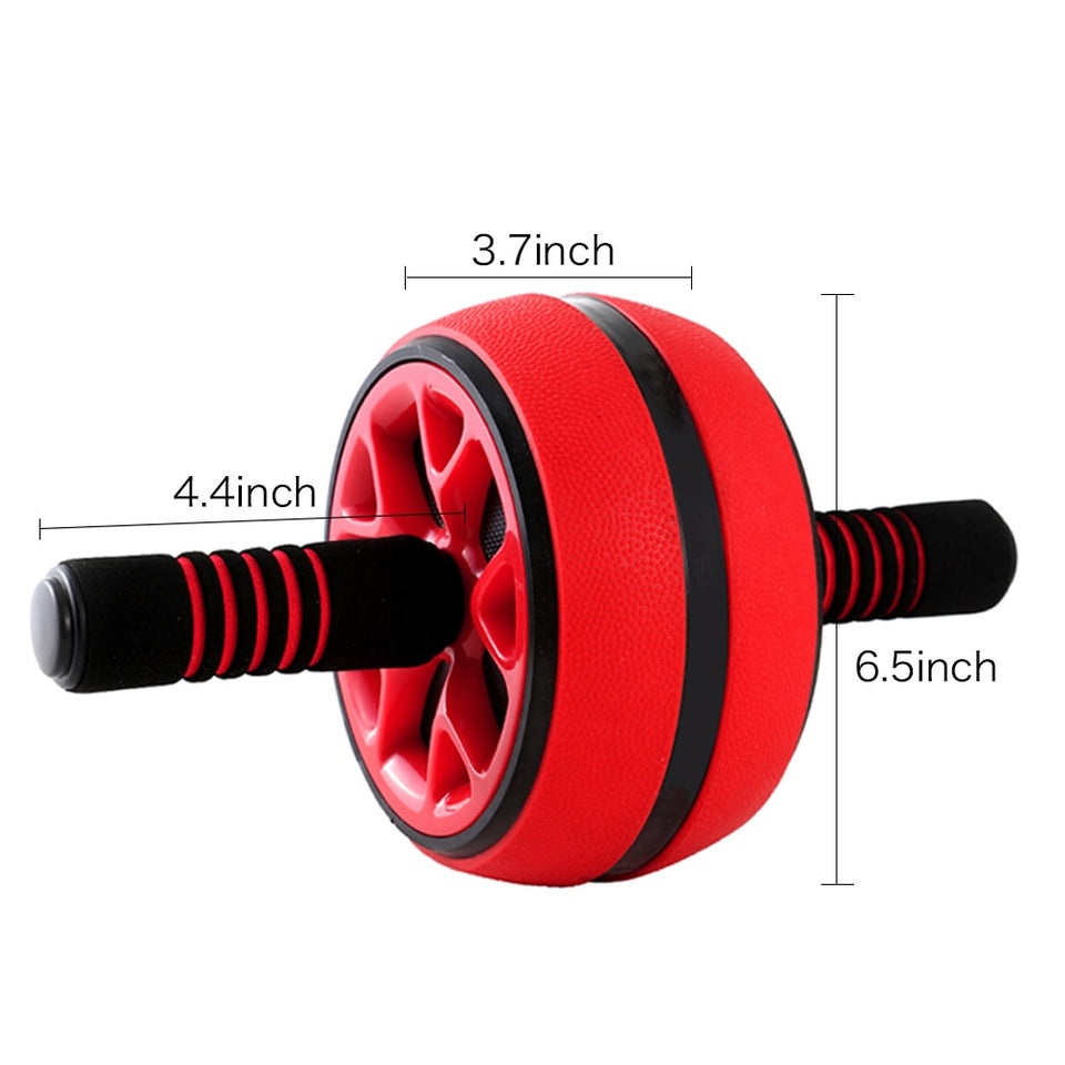 Gains™ Silent Abdominal Wheel Roller Trainer Fitness Gym Ab Roller Core Trainer