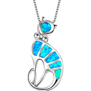 Blue Opal Sea Turtle Pendant Necklace Blue Opal Sea Turtle Pendant Necklace