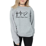 Faith Hope & Love Letter Christian Sweatshirt faith hope love, faith hope and love, love hope faith, faith hope, faith hope and love scripture