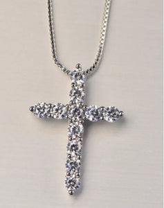 Silver Cross Necklace cross necklace, mens cross necklace, cross necklace for women