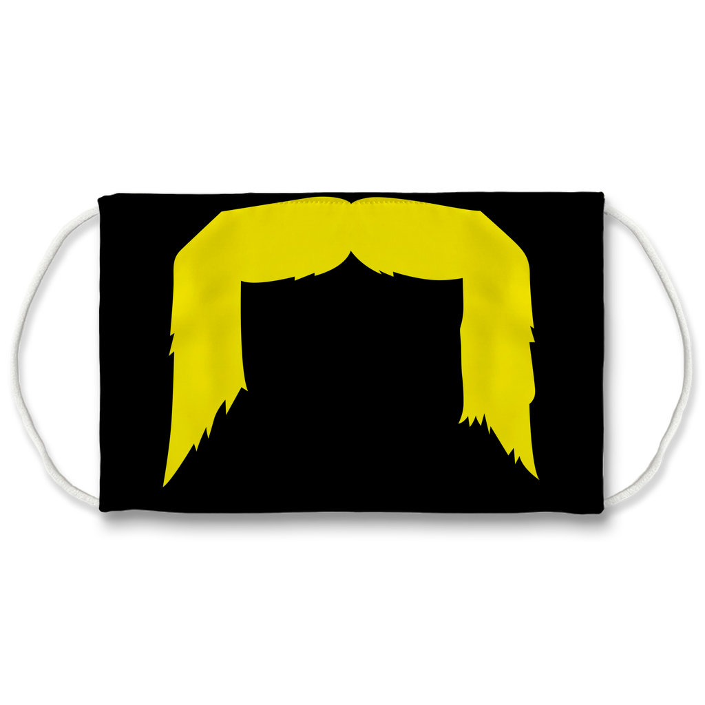 Horseshoe Mustache Sublimation Face Mask