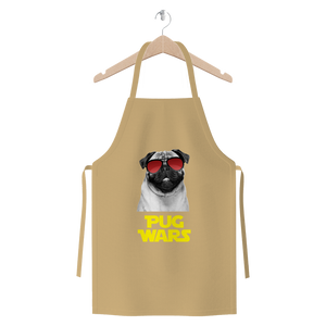 Pug Wars Return Of The Pug ﻿Premium Jersey Apron Pug Wars Return Of The Pug ﻿Premium Jersey Apron