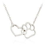 Dog Cat Pet Paw Footprint Necklaces dog necklace, cat necklace