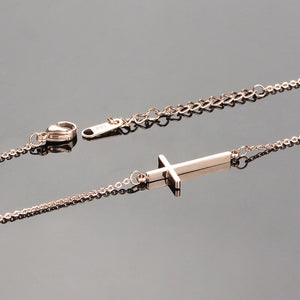 Stainless Steel Christian Cross Anklet Stainless Steel Christian Cross Anklet