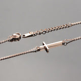 Stainless Steel Christian Cross Anklet Stainless Steel Christian Cross Anklet