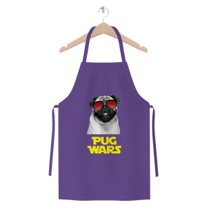 Pug Wars Return Of The Pug ﻿Premium Jersey Apron Pug Wars Return Of The Pug ﻿Premium Jersey Apron
