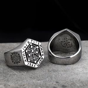 Nordic Viking Rune Stainless Steel Ring viking ring